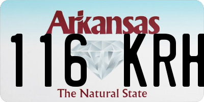 AR license plate 116KRH
