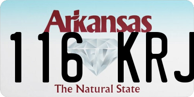 AR license plate 116KRJ