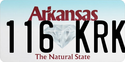 AR license plate 116KRK