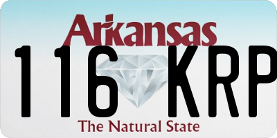 AR license plate 116KRP