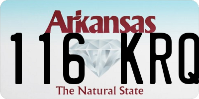 AR license plate 116KRQ