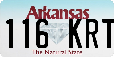 AR license plate 116KRT