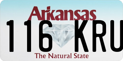 AR license plate 116KRU