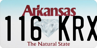 AR license plate 116KRX