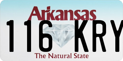 AR license plate 116KRY