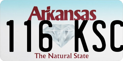 AR license plate 116KSC