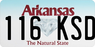 AR license plate 116KSD