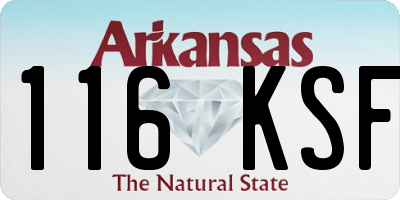 AR license plate 116KSF