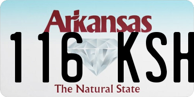 AR license plate 116KSH