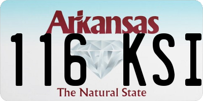 AR license plate 116KSI