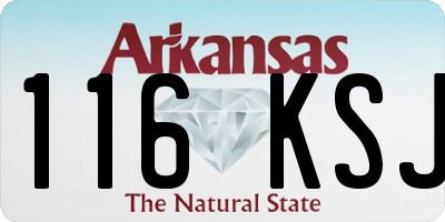 AR license plate 116KSJ