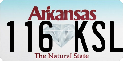 AR license plate 116KSL
