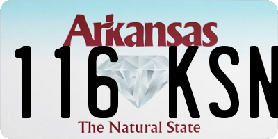 AR license plate 116KSN