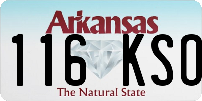 AR license plate 116KSO