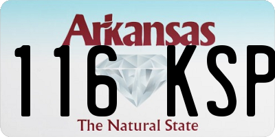 AR license plate 116KSP