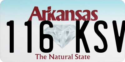 AR license plate 116KSV