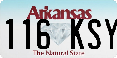 AR license plate 116KSY