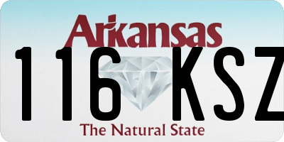 AR license plate 116KSZ