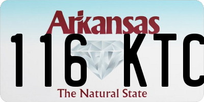 AR license plate 116KTC
