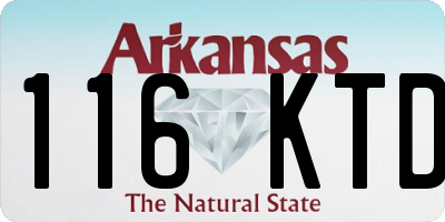 AR license plate 116KTD