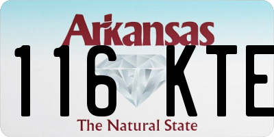 AR license plate 116KTE
