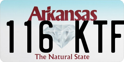 AR license plate 116KTF