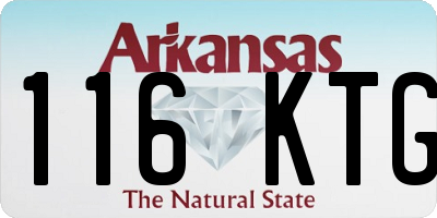 AR license plate 116KTG