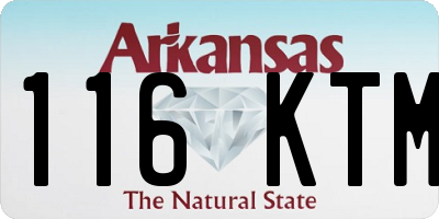 AR license plate 116KTM