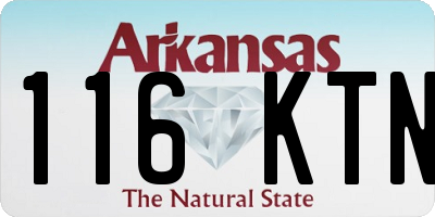 AR license plate 116KTN