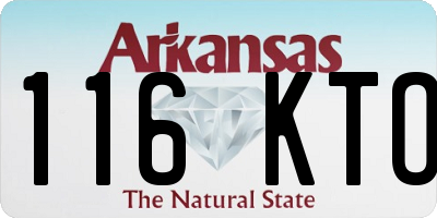 AR license plate 116KTO