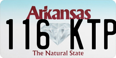 AR license plate 116KTP