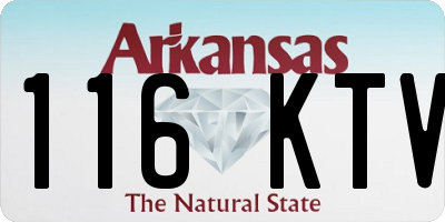 AR license plate 116KTV