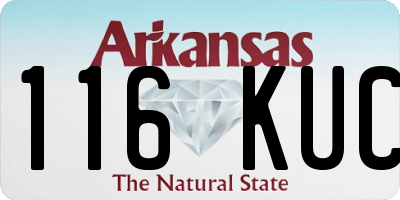 AR license plate 116KUC