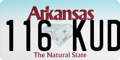 AR license plate 116KUD