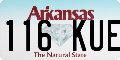 AR license plate 116KUE