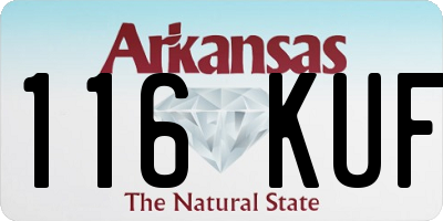 AR license plate 116KUF