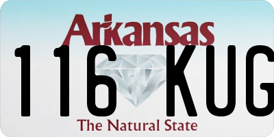 AR license plate 116KUG