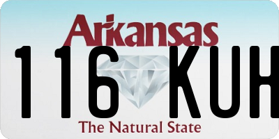 AR license plate 116KUH