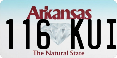 AR license plate 116KUI