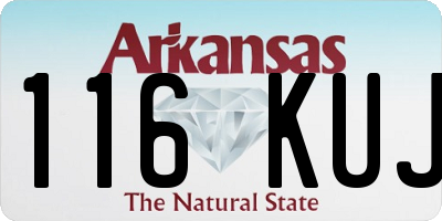 AR license plate 116KUJ