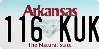 AR license plate 116KUK