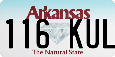 AR license plate 116KUL
