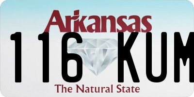 AR license plate 116KUM