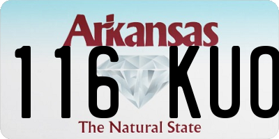 AR license plate 116KUO