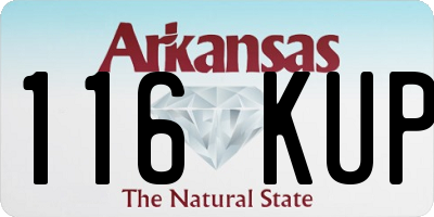 AR license plate 116KUP