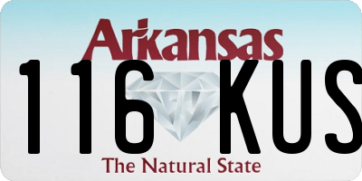 AR license plate 116KUS