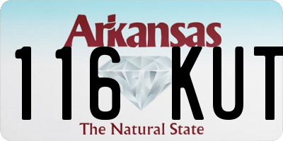AR license plate 116KUT