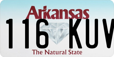 AR license plate 116KUV