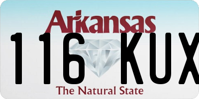 AR license plate 116KUX