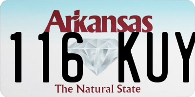 AR license plate 116KUY